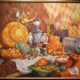 Painting for sale online - Still life bread paradise