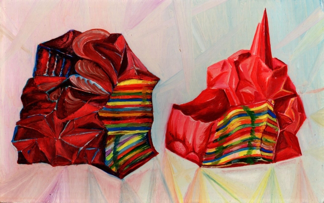 Painting for sale online - Two red Stones