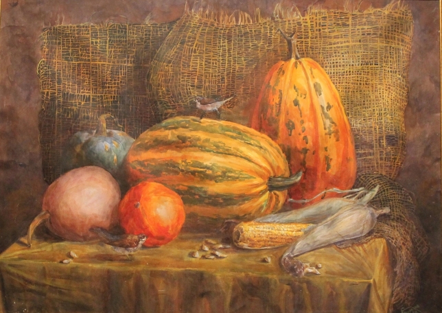 Painting for sale online - Still life of pumpkin