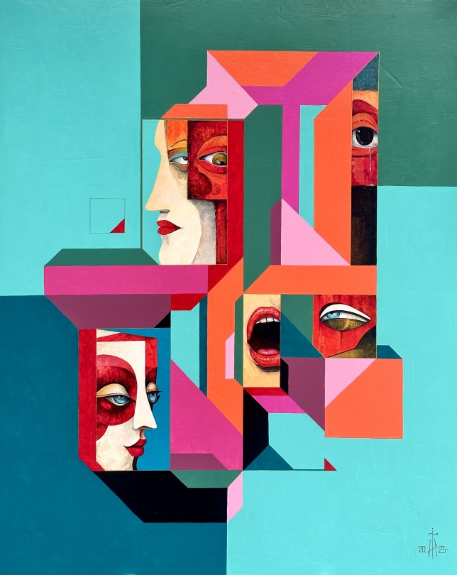 Painting for sale online - Geometry of emotions
