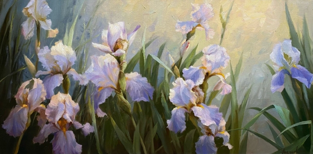 Painting for sale online - Irises