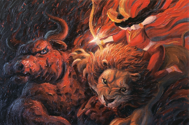 Painting for sale online - THE BATTLE OF EVERMORE