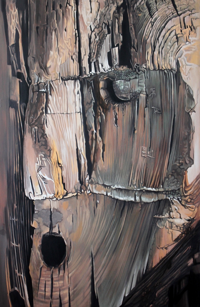 Painting for sale online - Shigir Idol. Composition No. 8