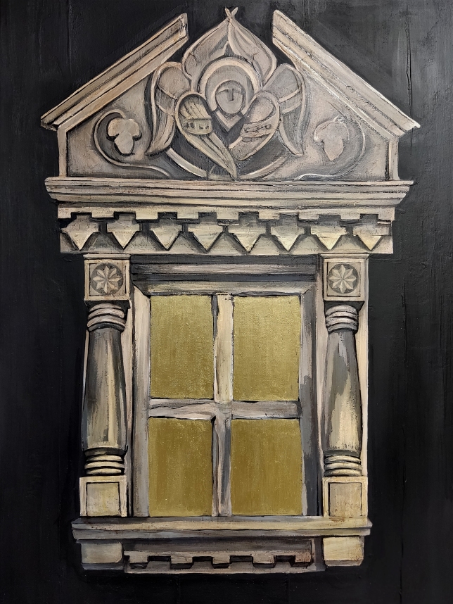 Painting for sale online - Russian house. Composition No. 9. 