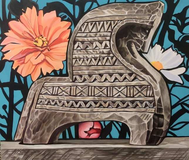 Painting for sale online - Russian house. Konik. Composition No. 11.