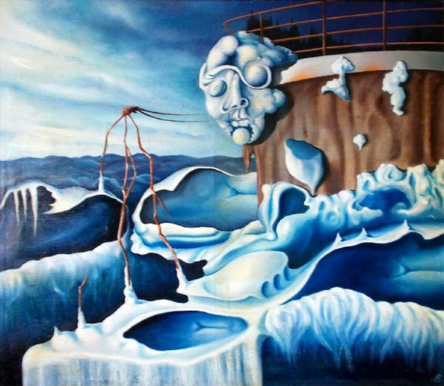 Painting for sale online - The Blind Inertness in Blue Silence