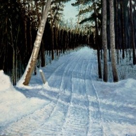 Painting for sale online - Borok village. Path to a fairy tale