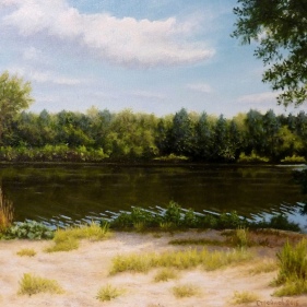 Painting for sale online - Hot day