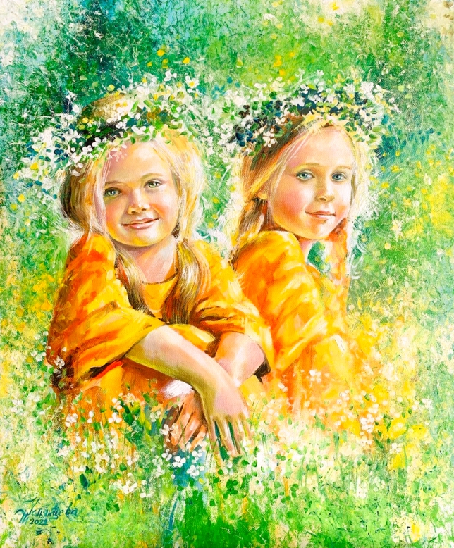 Painting for sale online - Sunny girls