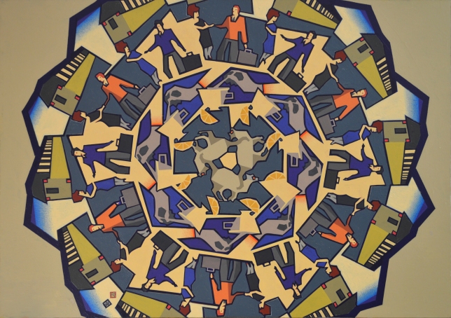 Painting for sale online - Seeing Off Trains