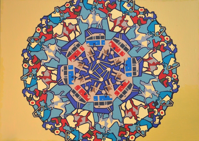 Painting for sale online - Sputnik And Camels