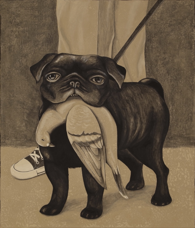 Painting for sale online - Hunter with the dog