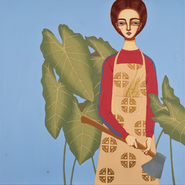 Painting for sale online - A Girl without a Hen