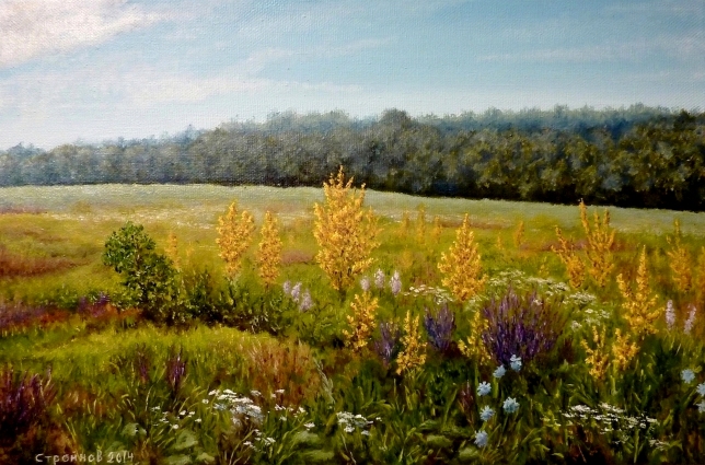 Painting for sale online - Flowering meadow