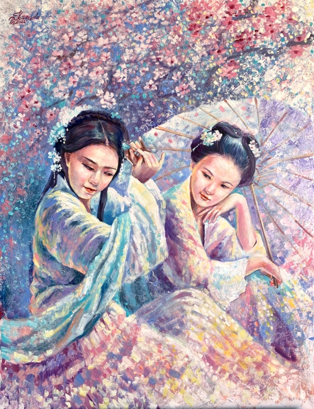 Painting for sale online - Blooming painting