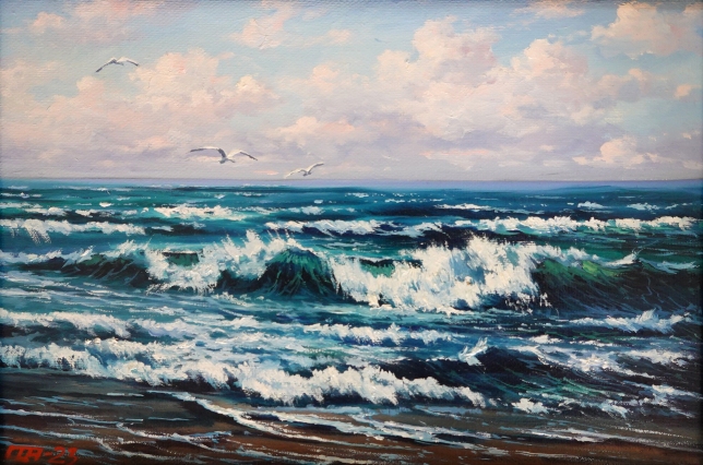 Painting for sale online - Wave -005