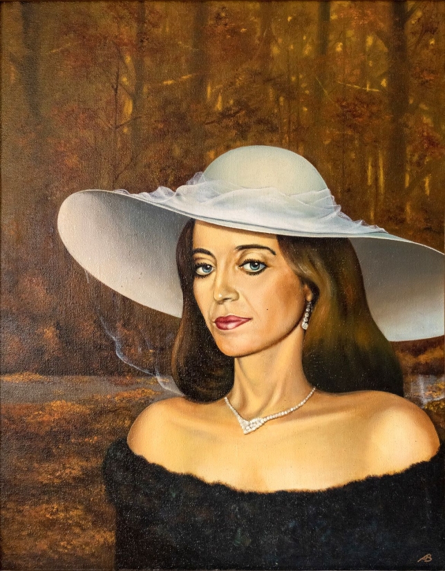 Painting for sale online - Portrait of Irina in the autumn Forest