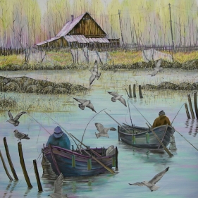 Painting for sale online - Fishermen