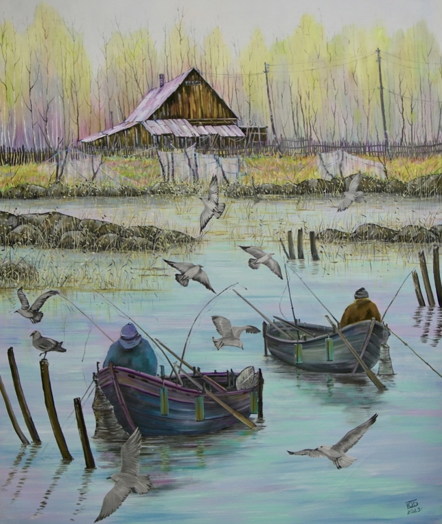 Painting for sale online - Fishermen