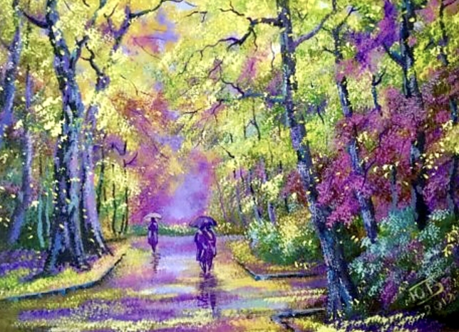 Painting for sale online - In the park
