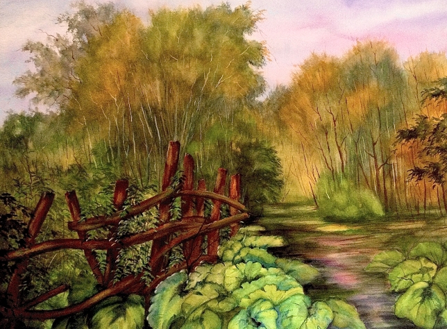 Painting for sale online - Old fence