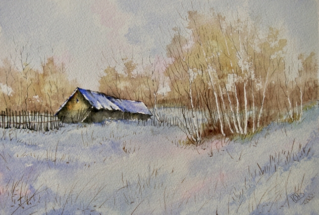 Painting for sale online - Old farm