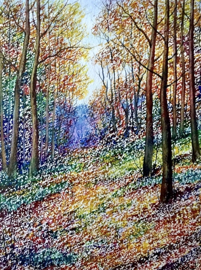 Painting for sale online - Forest slope