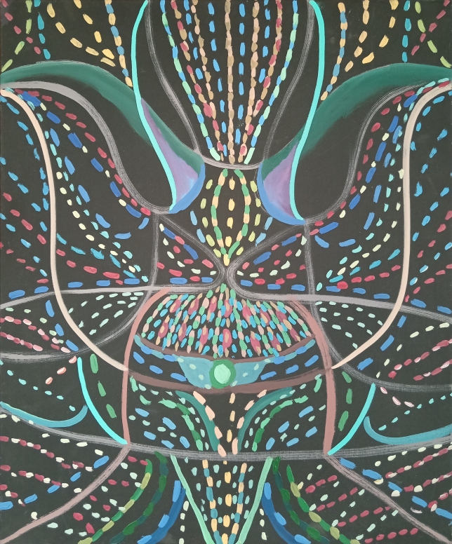 Painting for sale online - Night flower