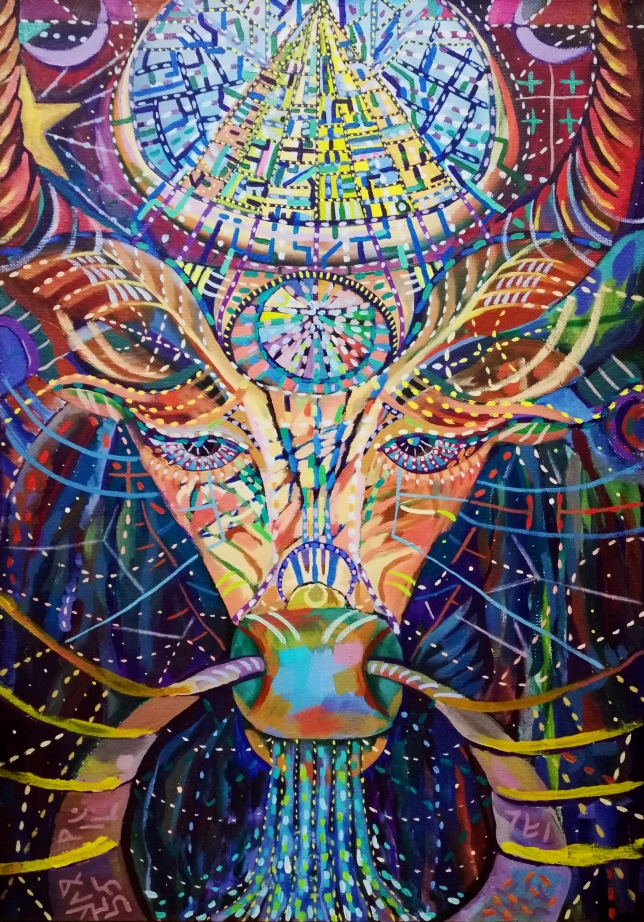 Painting for sale online - Sacred cow