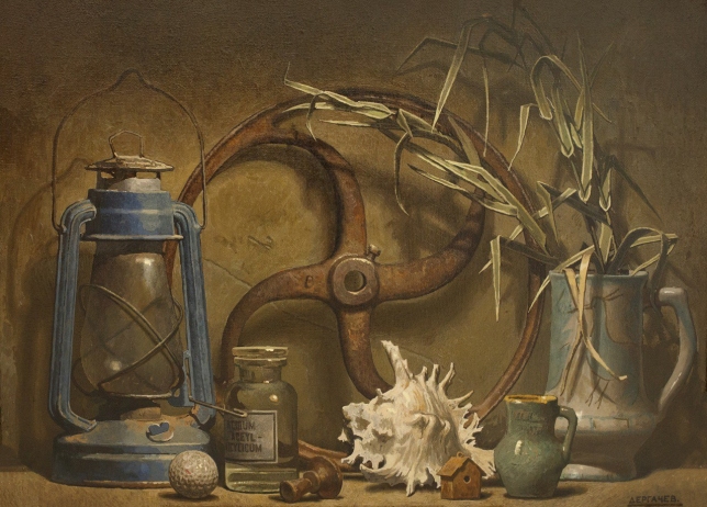 Painting for sale online - Still life with a wheel