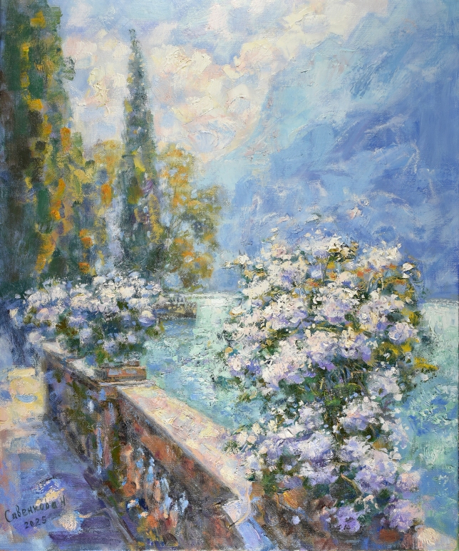 Painting for sale online - Italy Lake Garda