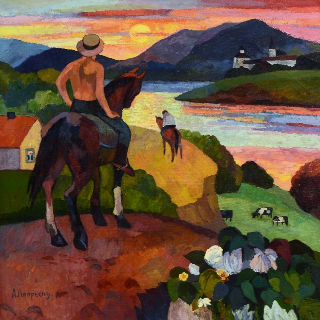 Painting for sale online - Orange sun