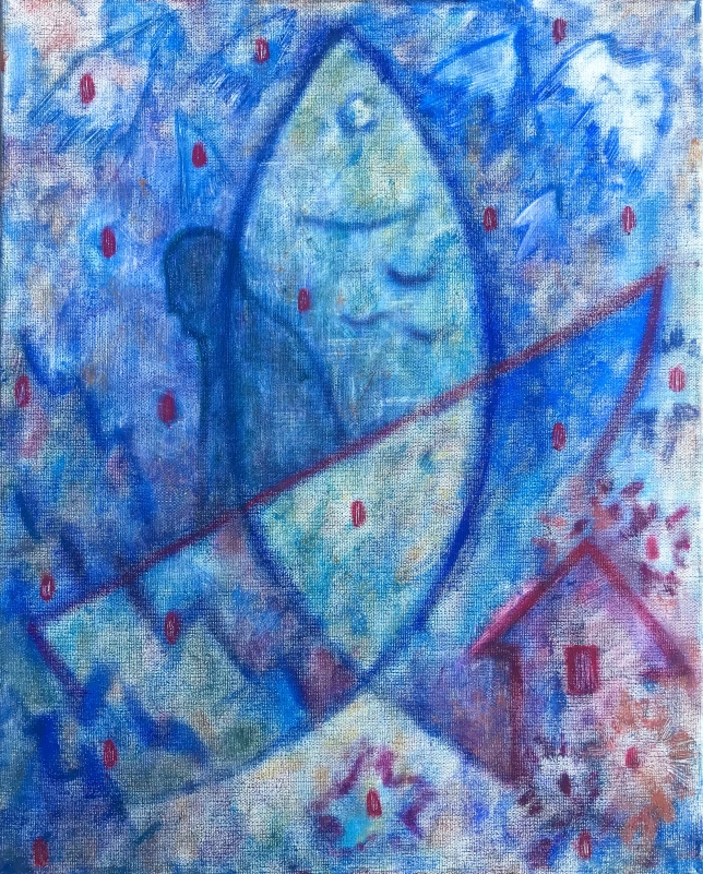 Painting for sale online - The Tale of the Fisherman and the Fish