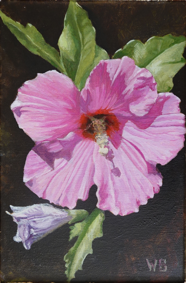 Painting for sale online - Pink Hibiscus