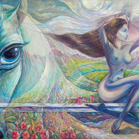 Painting for sale online - Dance on the Blade of the World