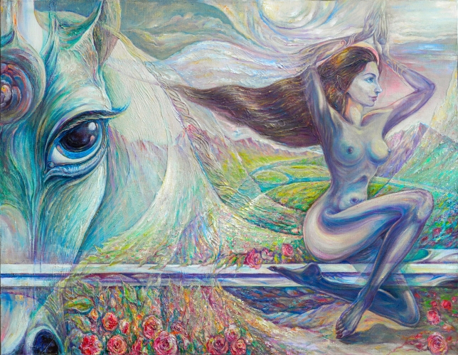 Painting for sale online - Dance on the Blade of the World