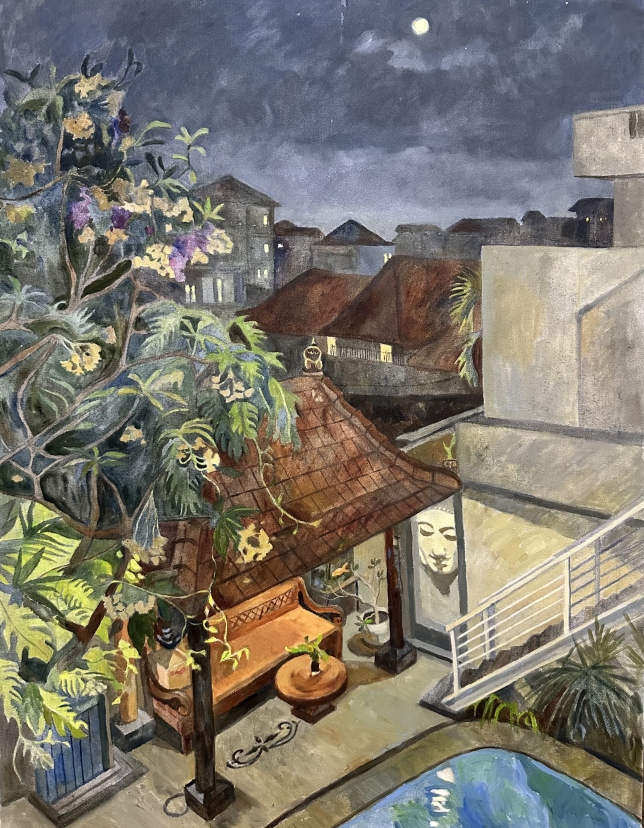 Painting for sale online - Villa in Bali 