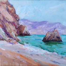 Painting for sale online - Stones and the sea
