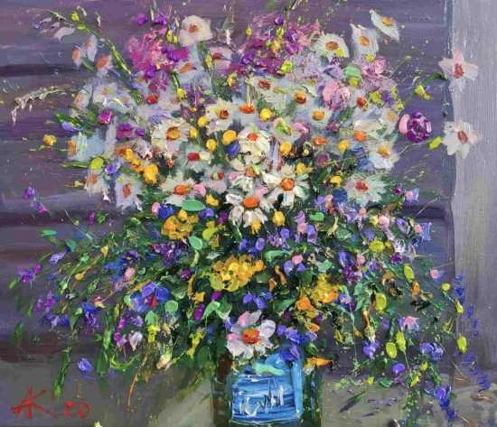 Painting for sale online - Wild flowers