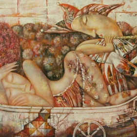 Painting for sale online - Under the power of a charming melody