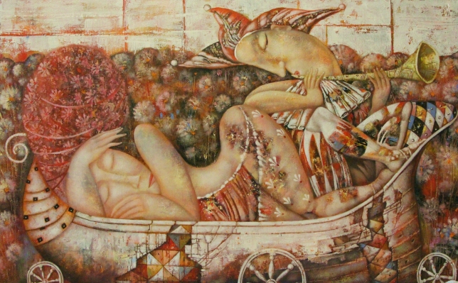 Painting for sale online - Under the power of a charming melody