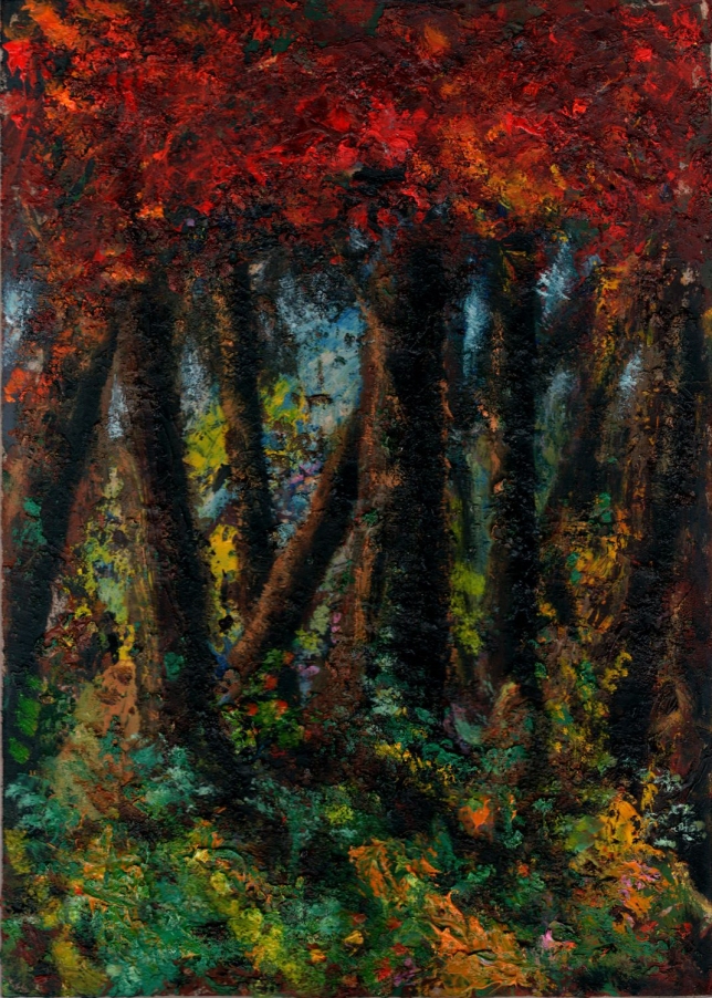 Painting for sale online - There, on unknown paths ...