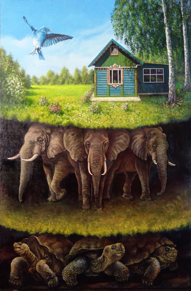 Painting for sale online - The Blue Bird of Happiness