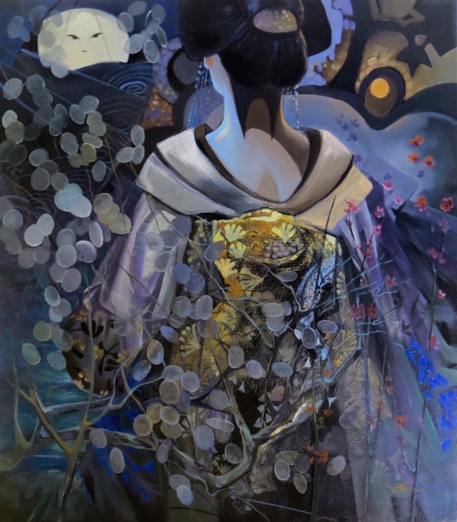 Painting for sale online - MOON GEISHA