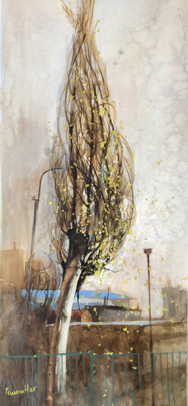 Painting for sale online - Tree in Yerevan