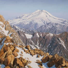 Painting for sale online - Elbrus view from the south-east