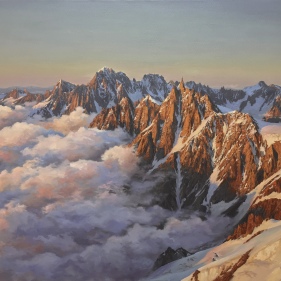 Painting for sale online - Alps, Aiguille du Midi