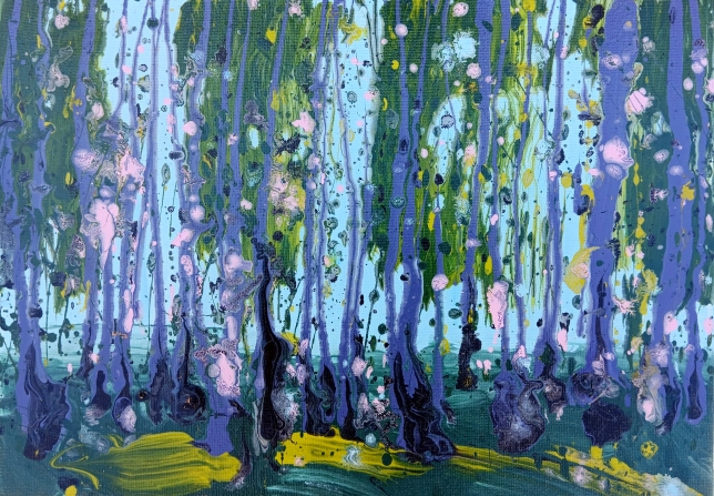 Painting for sale online - Birches