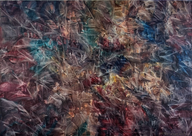 Painting for sale online - Night walk