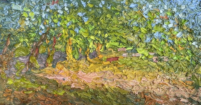 Painting for sale online - Alley in the park